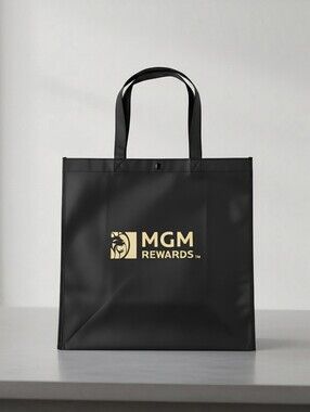 Black Reusable Tote Bag